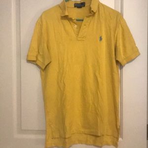Men’s yellow Ralph Lauren polo size M